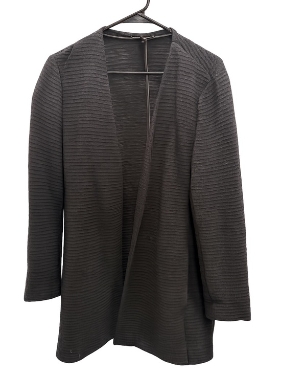 Eileen Fisher Jackets & Blazers - Eileen Fisher Black Open-Front Textured Cardigan
